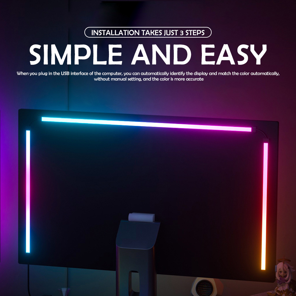 RGB Gaming Lights Strip Monito - огляд і ціна Gaming Accessories For Room
